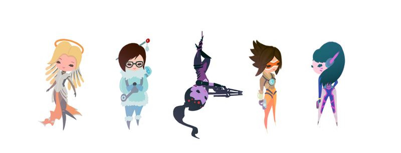 Illustration for article titled Some Overwatch Cuties
